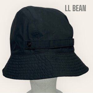 Women's Rain Bucket Hat Black Size L/XL Polyester/Nylon Pre-Owned